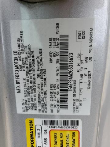Photo 10 from auction – 2016 FORD MUSTANG with VIN 1FA6P8AM2G5316623