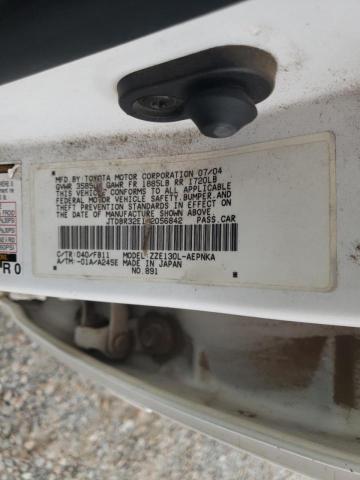 Photo 10 from auction – 2005 TOYOTA COROLLA CE with VIN JTDBR32E152056842
