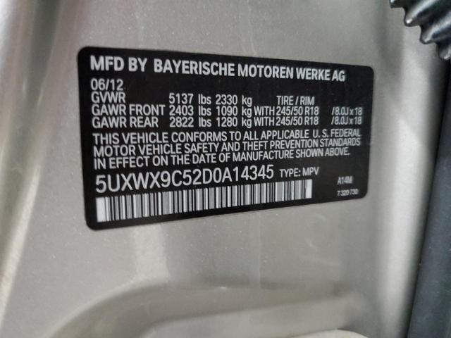 Photo 10 from auction – 2013 BMW X3 XDRIVE2 with VIN 5UXWX9C52D0A14345