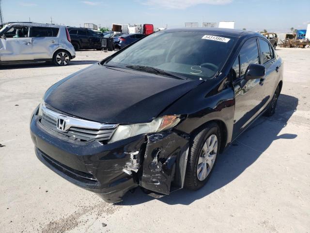 Photo 2 from auction – 2012 HONDA CIVIC LX with VIN 19XFB2F5XCE047180