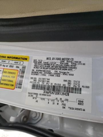 Photo 10 from auction – 2013 FORD FUSION with VIN 3FA6P0H73DR139428