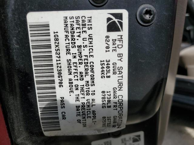 Photo 10 from auction – 2001 SATURN SL2 with VIN 1G8ZK52711Z306706