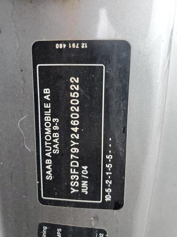 Photo 10 from auction – 2004 SAAB 9-3 ARC with VIN YS3FD79Y246020522