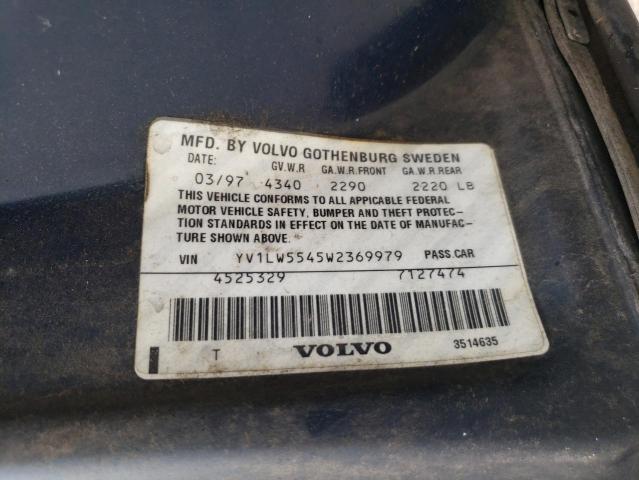 Photo 10 from auction – 1998 VOLVO V70 with VIN YV1LW5545W2369979