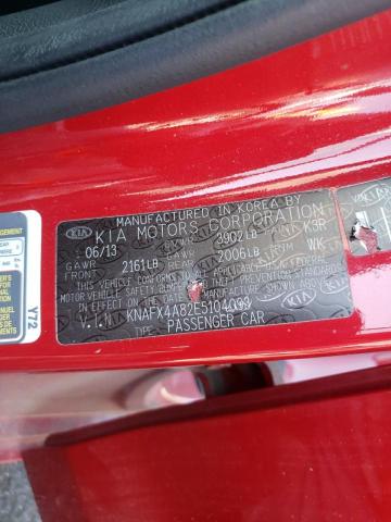 Photo 10 from auction – 2014 KIA FORTE EX with VIN KNAFX4A82E5104093