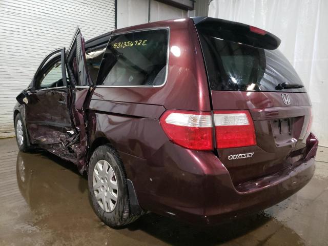 Photo 3 from auction – 2007 HONDA ODYSSEY LX with VIN 5FNRL38277B128267
