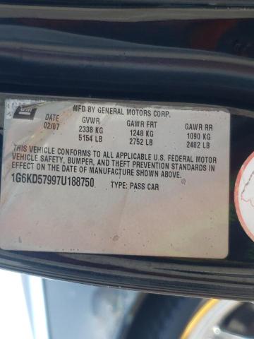 Photo 10 from auction – 2007 CADILLAC DTS with VIN 1G6KD57997U188750