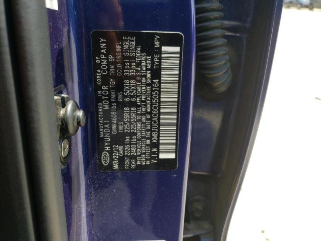 Photo 10 from auction – 2012 HYUNDAI TUCSON GLS with VIN KM8JUCAC6CU505164