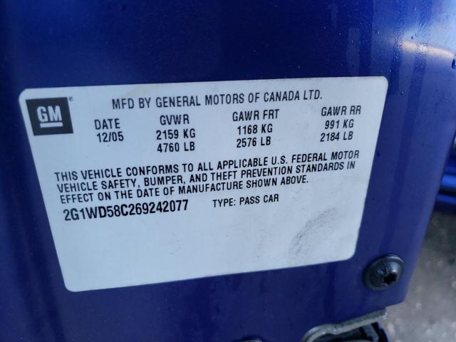 Photo 10 from auction – 2006 CHEVROLET IMPALA SUP with VIN 2G1WD58C269242077