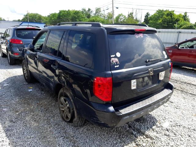 Photo 3 from auction – 2003 HONDA PILOT EXL with VIN 2HKYF18563H582989
