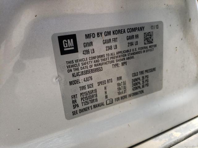 Photo 10 from auction – 2014 BUICK ENCORE CON with VIN KL4CJBSB5EB599553