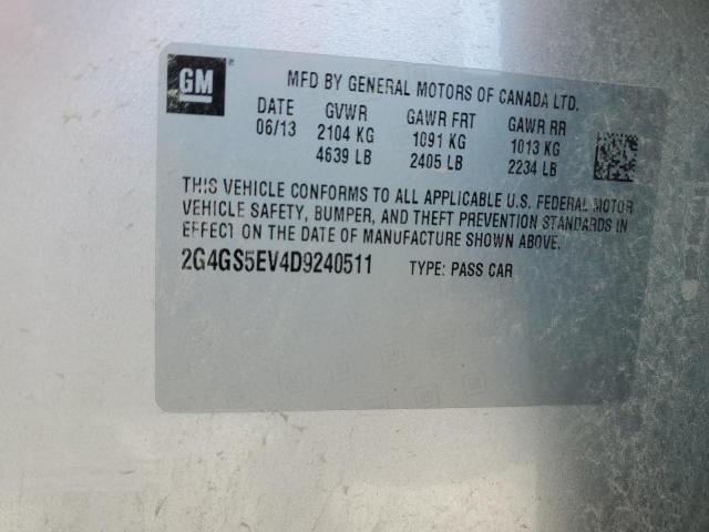 Photo 10 from auction – 2013 BUICK REGAL PREM with VIN 2G4GS5EV4D9240511