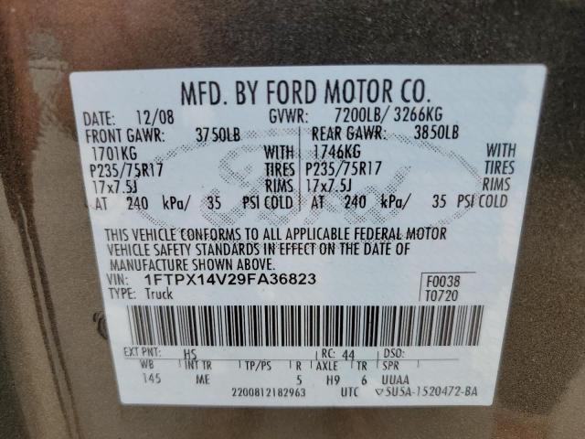 Photo 10 from auction – 2009 FORD F150 SUPER with VIN 1FTPX14V29FA36823
