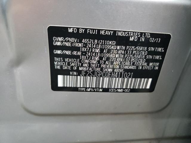 Photo 10 from auction – 2014 SUBARU FORESTER 2 with VIN JF2SJGPC0EH411021