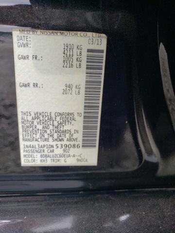 Photo 10 from auction – 2013 NISSAN ALTIMA 2.5 with VIN 1N4AL3AP1DN539086