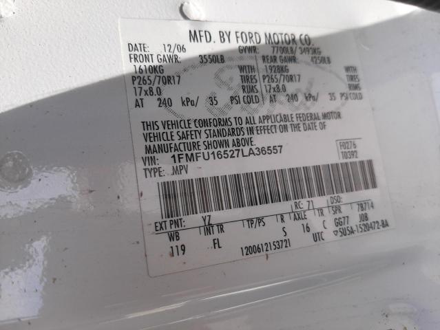 Photo 10 from auction – 2007 FORD EXPEDITION with VIN 1FMFU16527LA36557