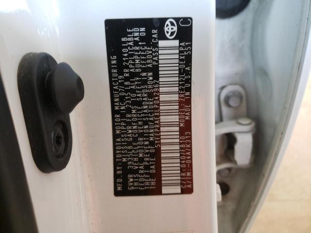 Photo 10 from auction – 2020 TOYOTA COROLLA LE with VIN 5YFEPRAEXLP042962