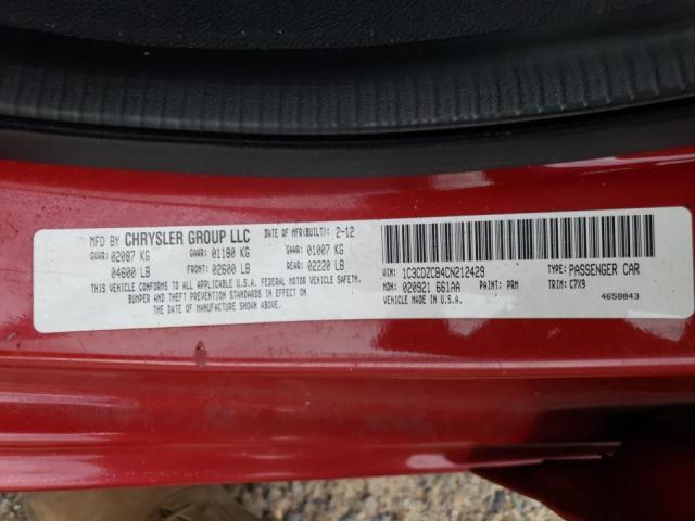 Photo 10 from auction – 2012 DODGE AVENGER SX with VIN 1C3CDZCB4CN212429