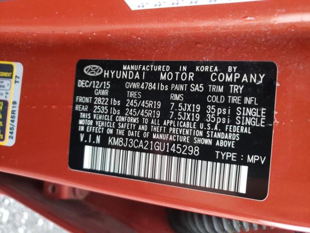 Photo 10 from auction – 2016 HYUNDAI TUCSON LIM with VIN KM8J3CA21GU145298