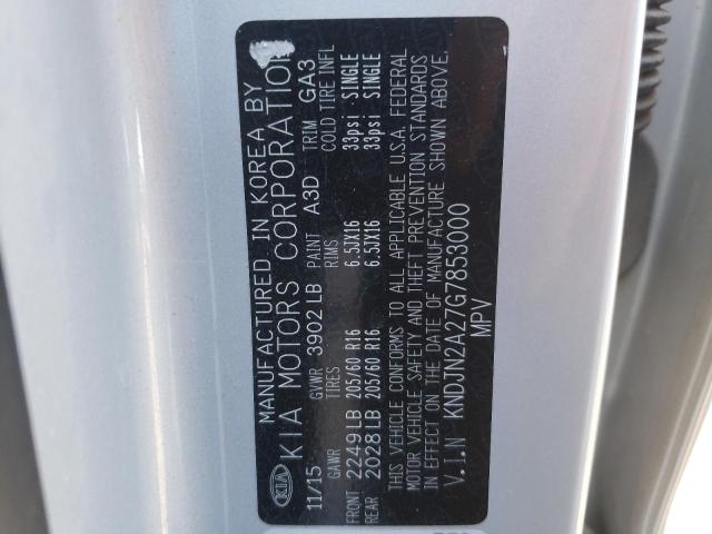 Photo 10 from auction – 2016 KIA SOUL with VIN KNDJN2A27G7853000
