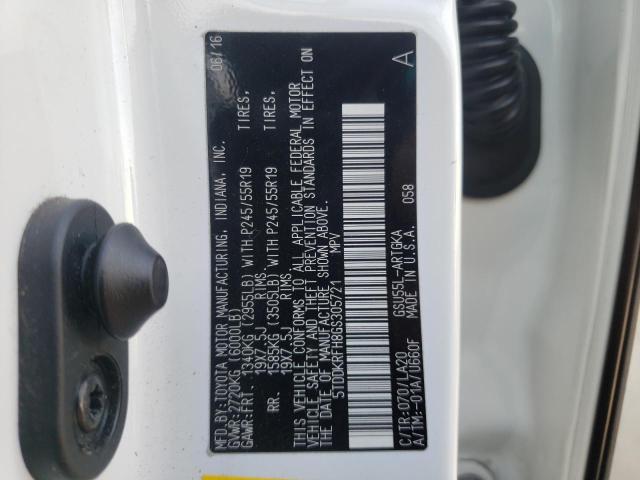Photo 10 from auction – 2016 TOYOTA HIGHLANDER with VIN 5TDDKRFH8GS305721