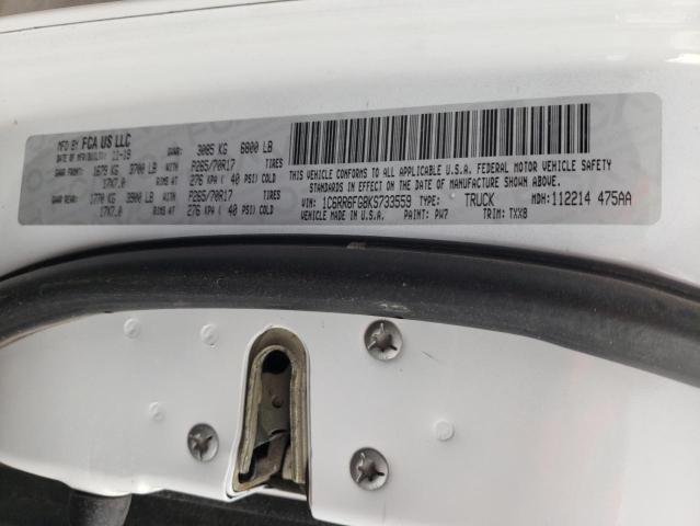 Photo 10 from auction – 2019 RAM 1500 CLASS with VIN 1C6RR6FG8KS733559