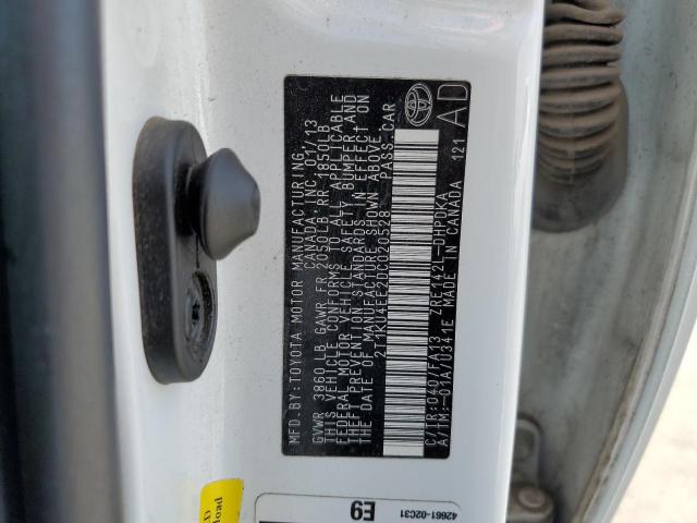Photo 10 from auction – 2013 TOYOTA COROLLA MA with VIN 2T1KU4EE2DC020528