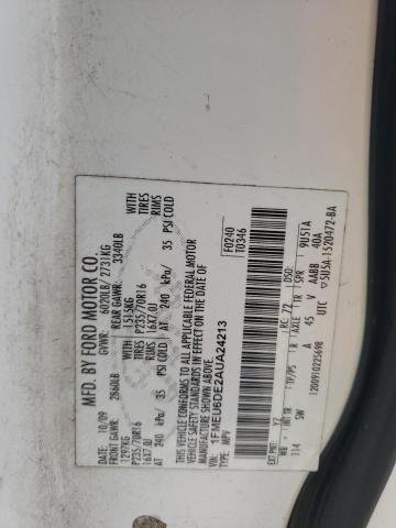 Фото 10 с аукциона – 2010 FORD EXPLORER X с VIN 1FMEU6DE2AUA24213