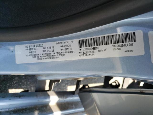 Photo 10 from auction – 2015 CHRYSLER 200 C with VIN 1C3CCCCB5FN661168