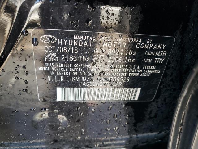 Photo 10 from auction – 2019 HYUNDAI ELANTRA SE with VIN KMHD74LF3KU789529