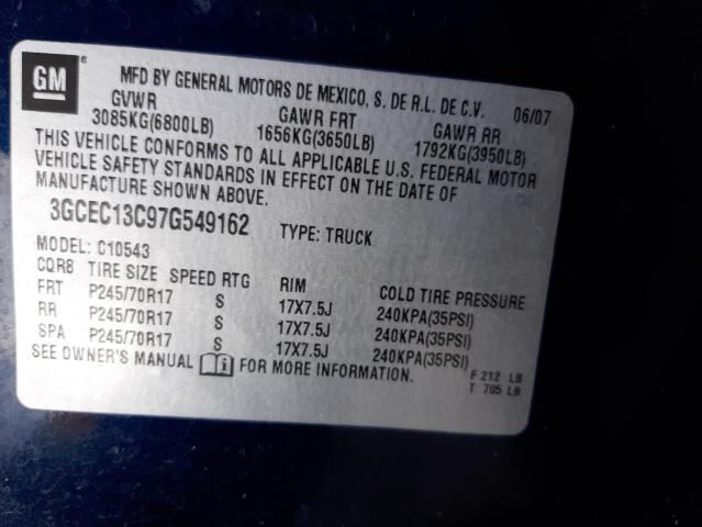 Photo 10 from auction – 2007 CHEVROLET silverado with VIN 3GCEC13C97G549162