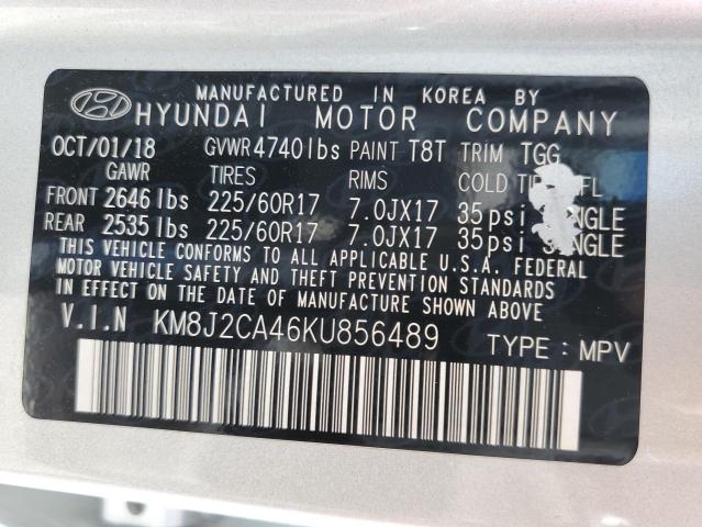 Photo 10 from auction – 2019 HYUNDAI TUCSON SE with VIN KM8J2CA46KU856489