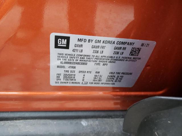 Photo 10 from auction – 2022 BUICK ENCORE GX with VIN KL4MMBS20NB030850