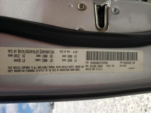 Photo 10 from auction – 2007 DODGE CALIBER SX with VIN 1B3HB48B67D337805