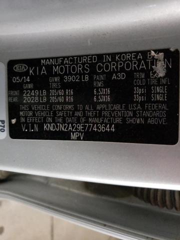 Photo 10 from auction – 2014 KIA SOUL with VIN KNDJN2A29E7743644