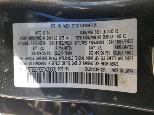 Photo 10 from auction – 2014 MAZDA CX-9 TOURI with VIN JM3TB2CA5E0433805