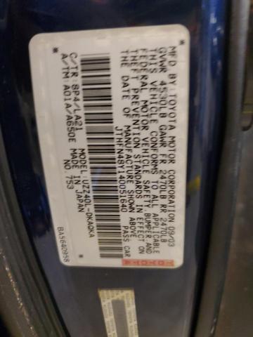Photo 10 from auction – 2004 LEXUS SC 430 with VIN JTHFN48Y140051640