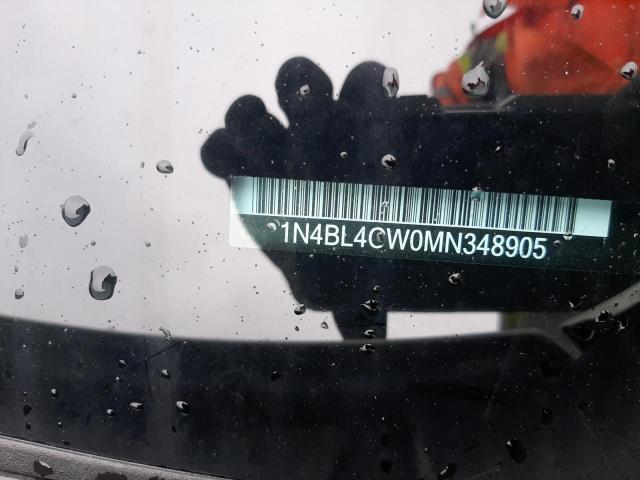 Photo 10 from auction – 2021 NISSAN ALTIMA SR with VIN 1N4BL4CW0MN348905