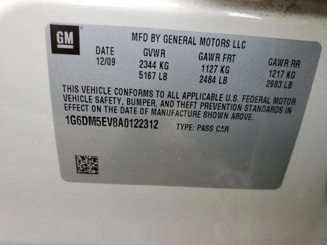 Photo 10 from auction – 2010 CADILLAC CTS PERFOR with VIN 1G6DM5EV8A0122312