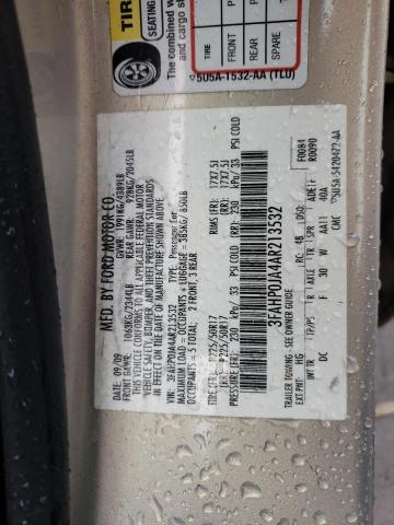 Photo 10 from auction – 2010 FORD FUSION SEL with VIN 3FAHP0JA4AR213532