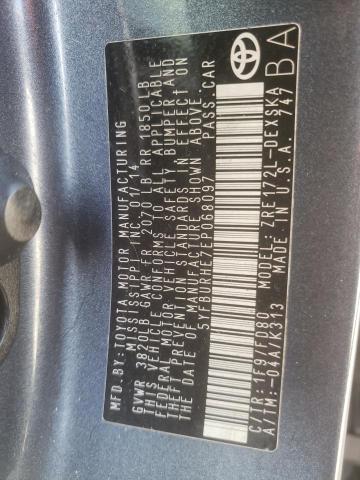 Photo 10 from auction – 2014 TOYOTA COROLLA L with VIN 5YFBURHE7EP068097