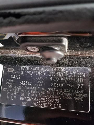 Photo 10 from auction – 2012 KIA OPTIMA LX with VIN KNAGM4A76C5284423