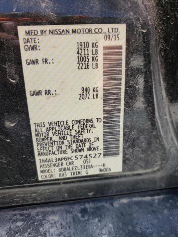 Photo 10 from auction – 2015 NISSAN ALTIMA 2.5 with VIN 1N4AL3AP6FC574527