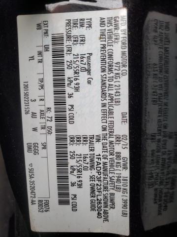 Photo 10 from auction – 2015 FORD FOCUS with VIN 1FADP3F23FL263040