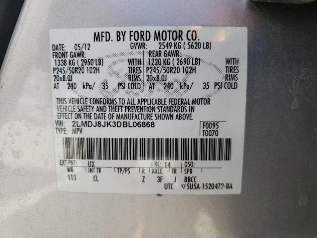 Photo 10 from auction – 2013 LINCOLN MKX with VIN 2LMDJ8JK3DBL06868