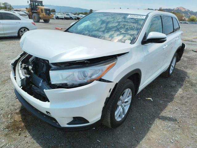 Photo 2 from auction – 2016 TOYOTA HIGHLANDER with VIN 5TDZARFH2GS022210