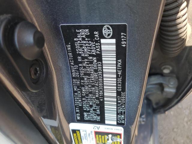 Photo 10 from auction – 2011 TOYOTA AVALON BAS with VIN 4T1BK3DB5BU383893