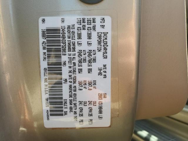 Photo 10 from auction – 2005 DODGE DURANGO with VIN 1D4HS48N33F520010