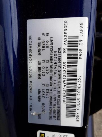 Photo 10 from auction – 2009 MAZDA 3 S with VIN JM1BK344791248769