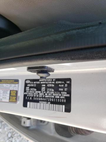 Photo 10 from auction – 2013 KIA OPTIMA EX with VIN 5XXGN4A72DG113388
